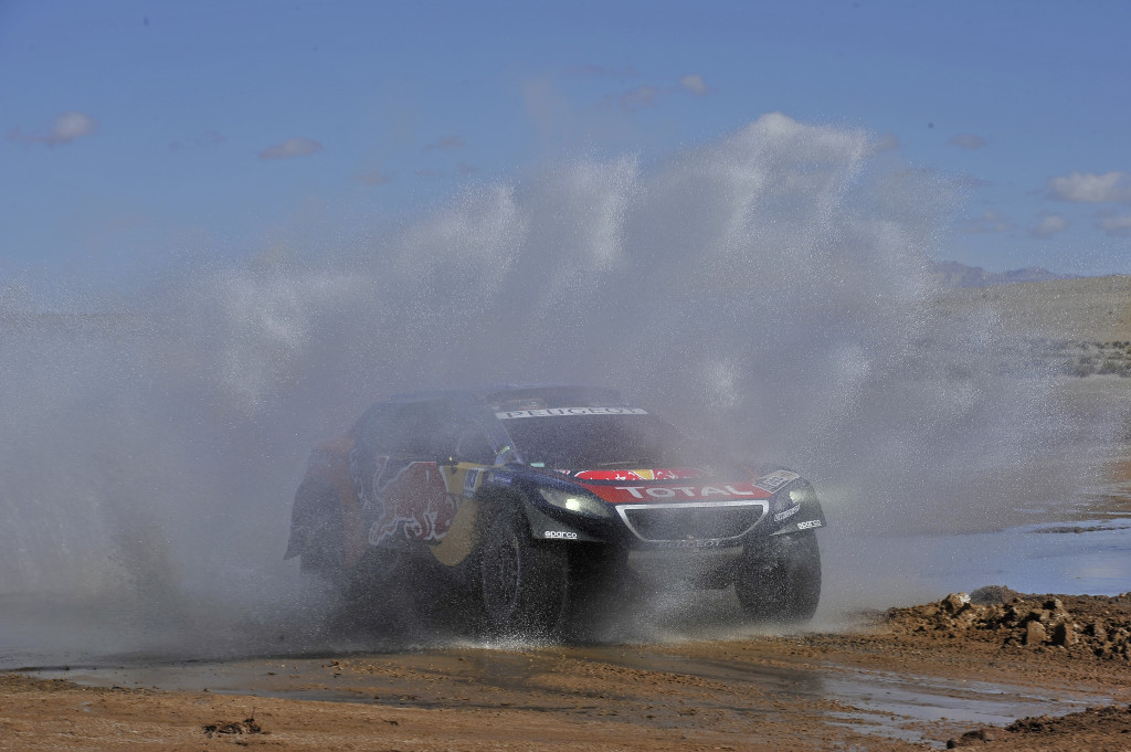 Carlos Sainz (ESP) from Team Peugeot-Total races during stage 07 of Rally Dakar 2016 from Uyuni, Bolivia to Salta, Argentina on January 9, 2016